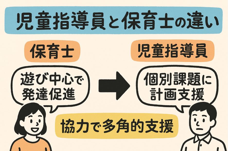 児童指導員と保育士の違い